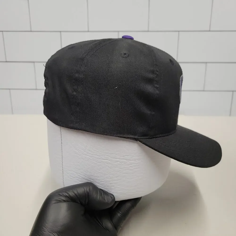 Lot of 7 Youth Colorado Rockies MLB Snapback Hats Outdoor Cap Black Purple S/M